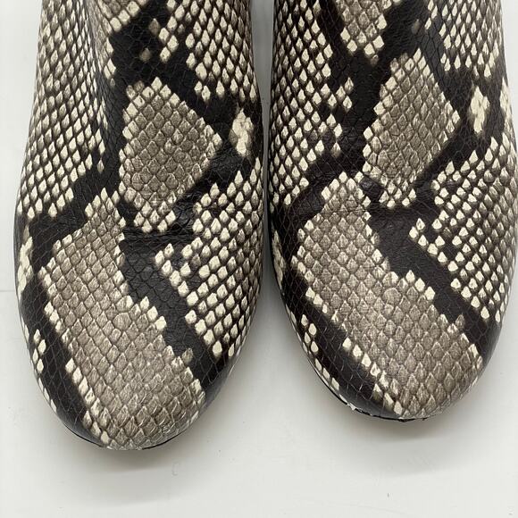 Tory Burch Kira Stamped Snake Print Leather Bootie - 8.5 - Picture 9 of 12